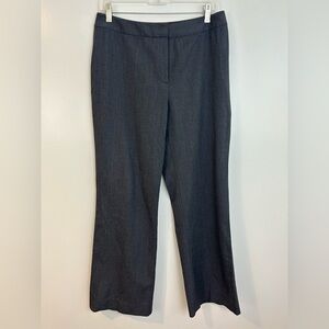 Lafayette 148 Grey Wool Trouser Dress Cropped Ankle Pants Size 8